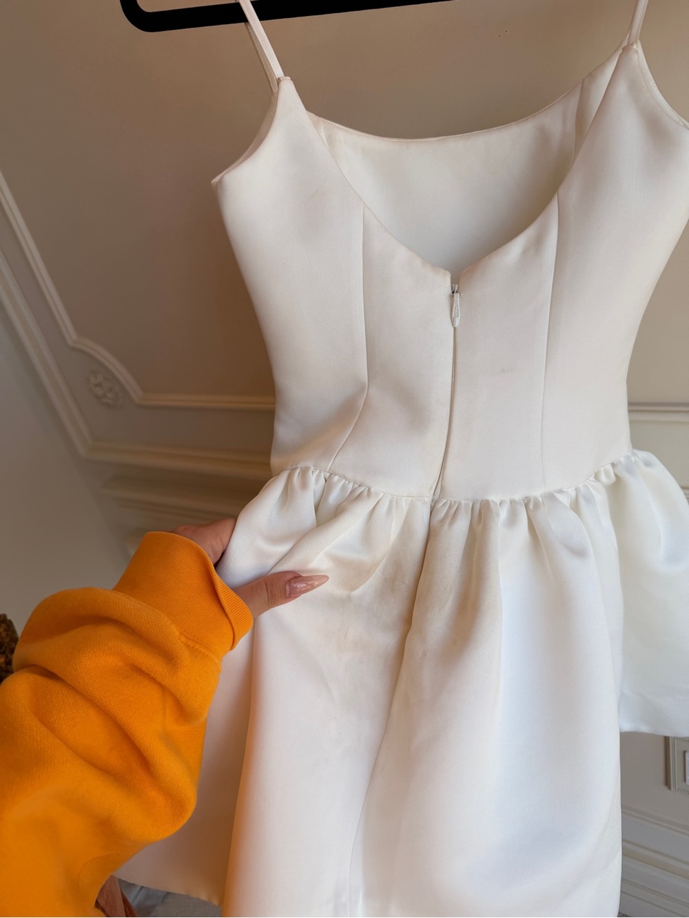 GORGEOUS White Flare Mini Dress - Picture 6 of 7